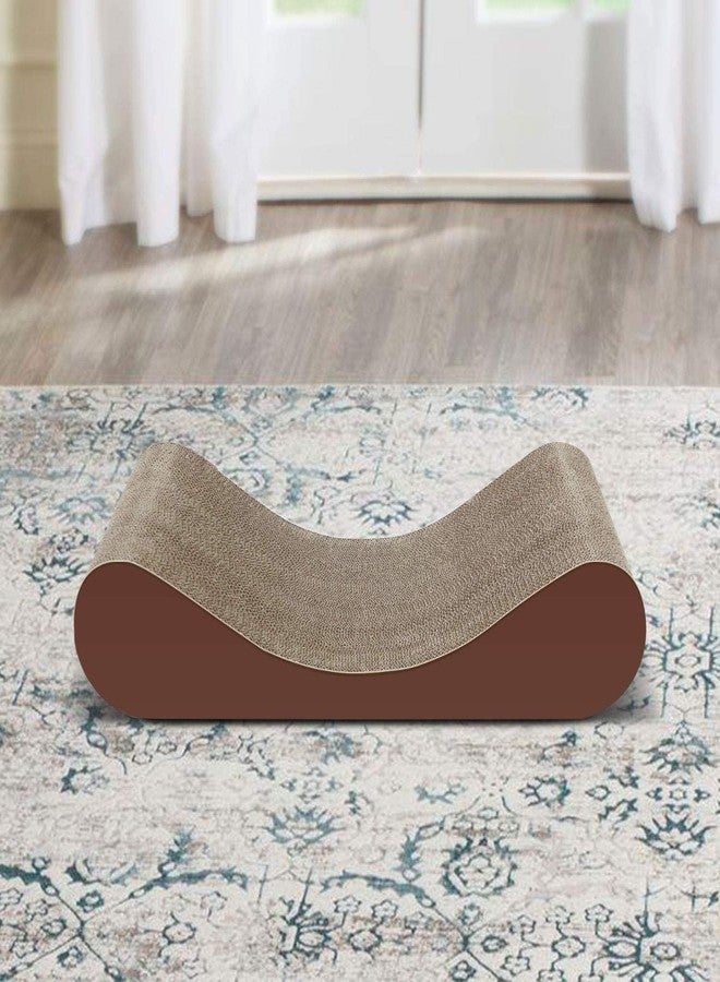 KittuPet لوح خدش للقطط من كيتو بيت، مصنوع من الكرتون، للاستخدام الداخلي - علبة إعادة تعبئة مقاس 17 × 10 بوصة، تحتوي على لوح خدش واحد قابل للعكس، وسادة خدش متينة تدوم طويلاً للقطط، واقي جداري للأثاث والأسرّة والأرائك من الكرتون المموج - Image 2